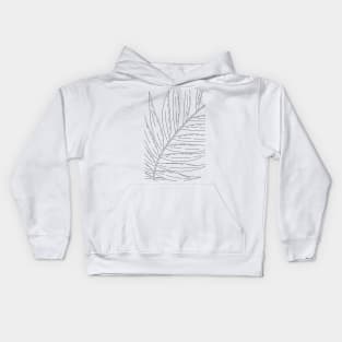 Tropical Leaf Lines Kids Hoodie